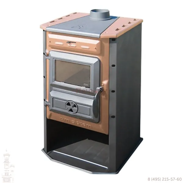 печь-камин tim sistem magic stove коричевая