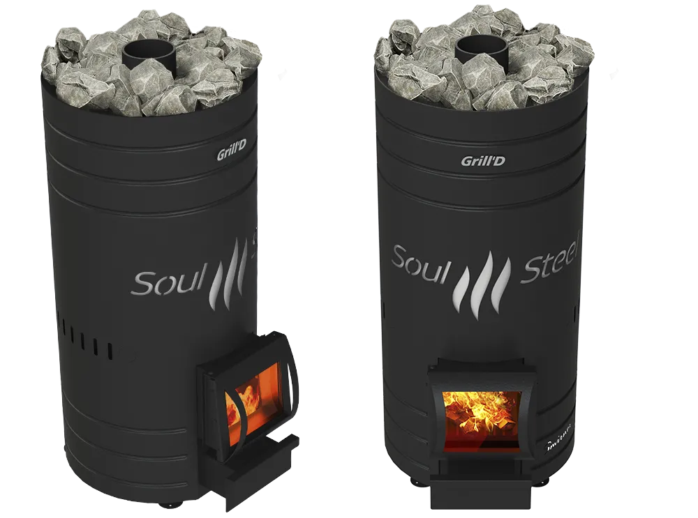 печь для бани grill'd bochka 160a short black*