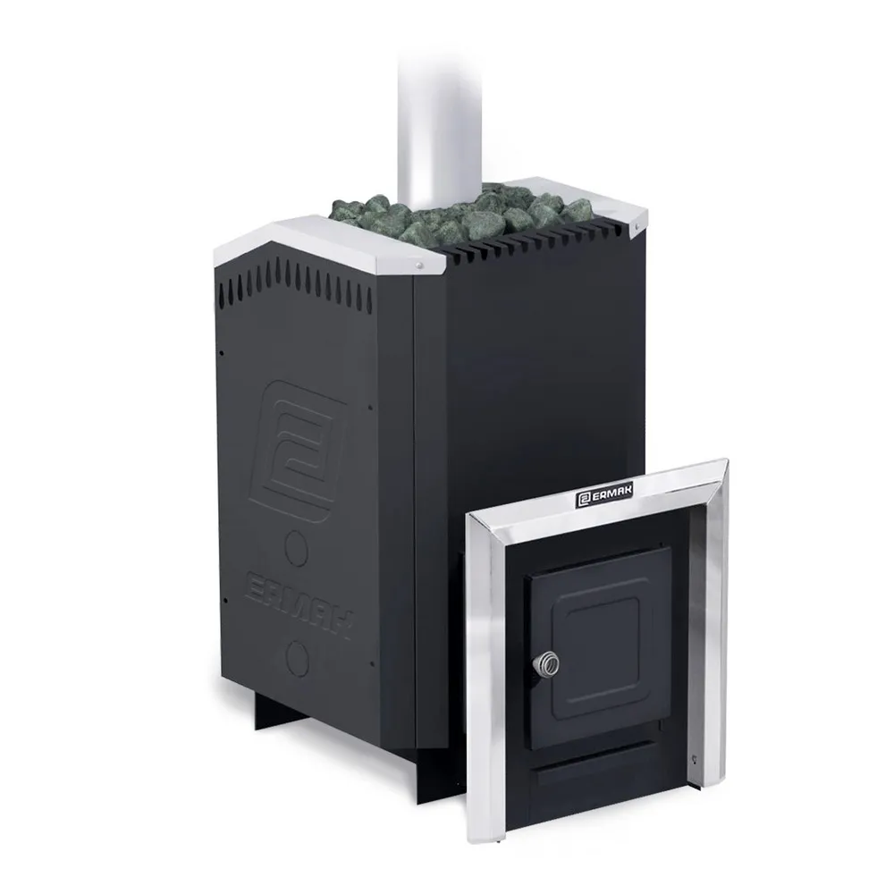 печь для бани ермак 24 стандарт carbon, антрацит