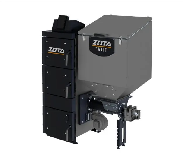 котел zota twist plus 15 квт ф120 твердотопливный + бункер 555 л