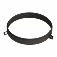 хомут под растяжки vbr на трубу с изоляцией d=150/250 black (вулкан)