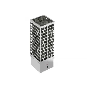 печь для бани электрическая sawo cubos cub3-75ni2-p выносной пульт, встр. блок мощн., нерж. 7,5 квт